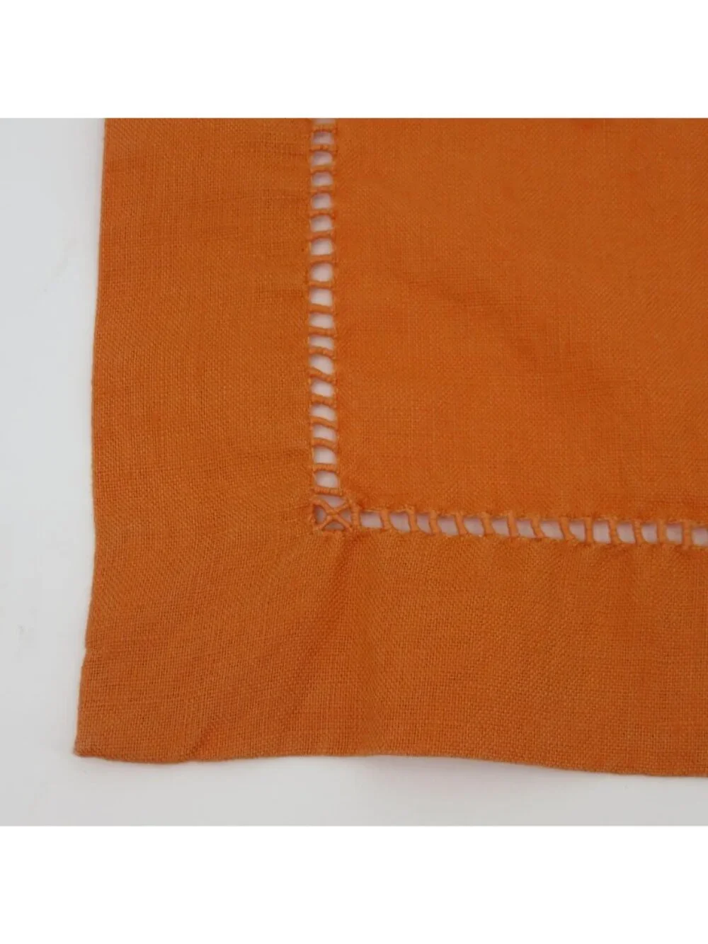 Pottery Barn Set of 4 Solid Orange All Linen Rectangle Placemat Table Linens